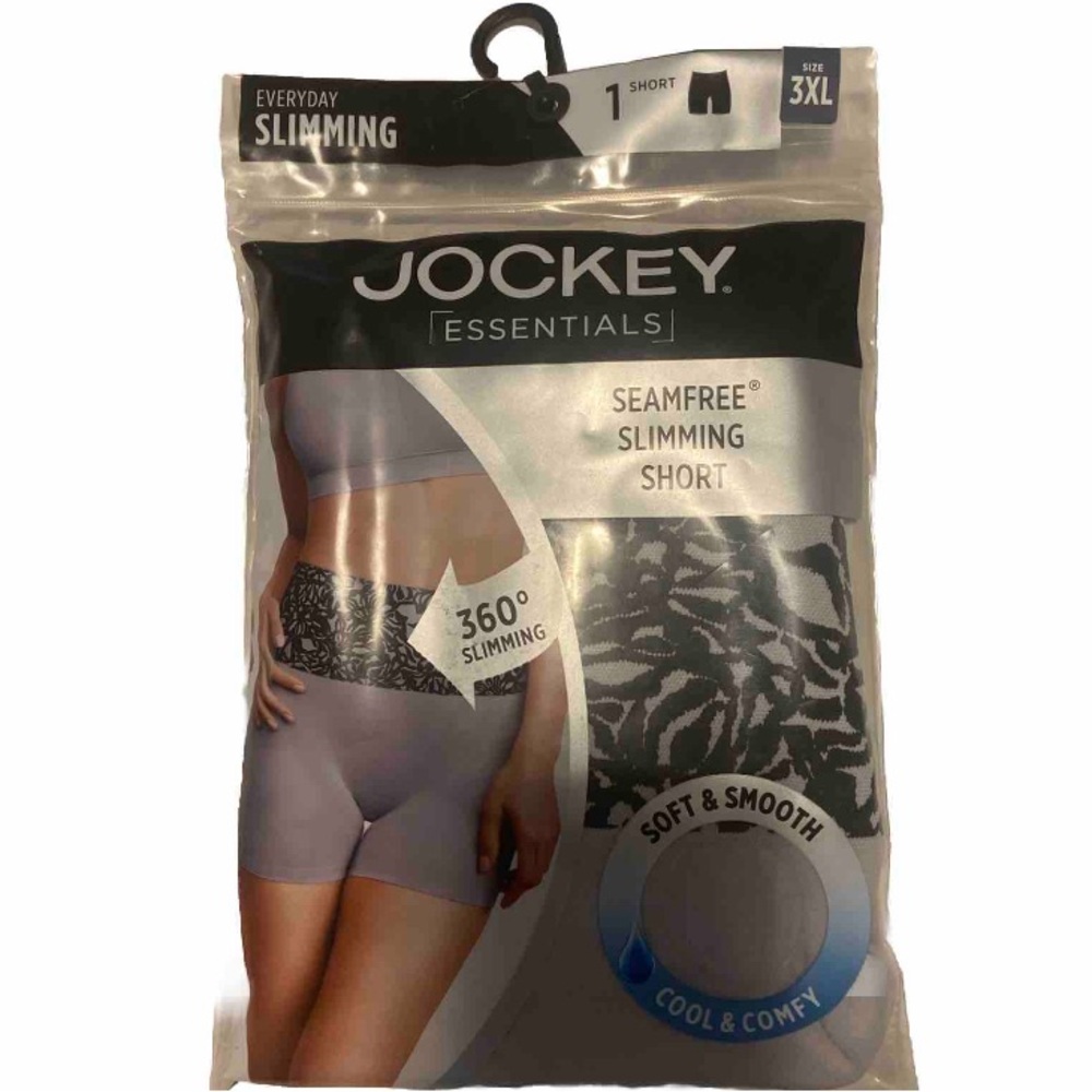 Jockey Women’s Essentials Slimming Seamfree Short Gray Size Vary New In Pack